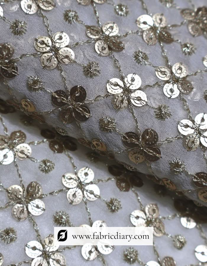 Designer Golden Blouse Fabric for Ladies in Italy