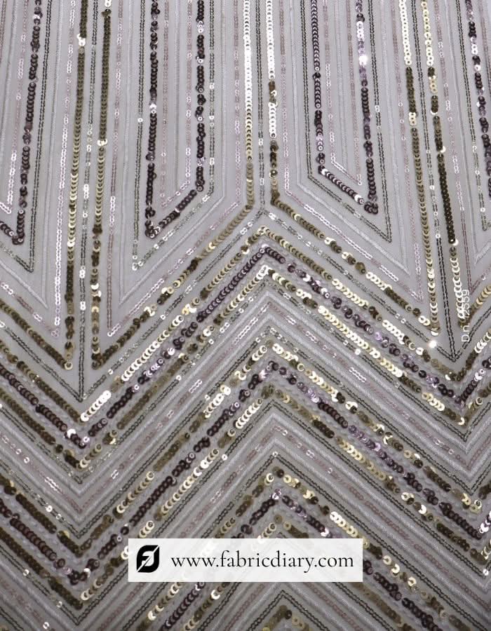 Designer sequin fabric for wedding lehenga or gowns