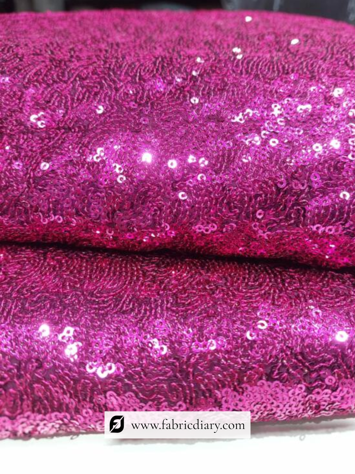 ShopHot pink sequins fabric for party and occasion wear