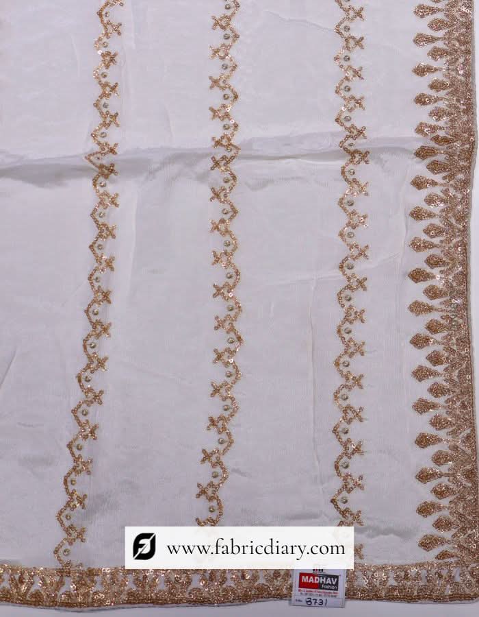 Lining embroidery dyeable chinon fabric – for festive and traditional garments