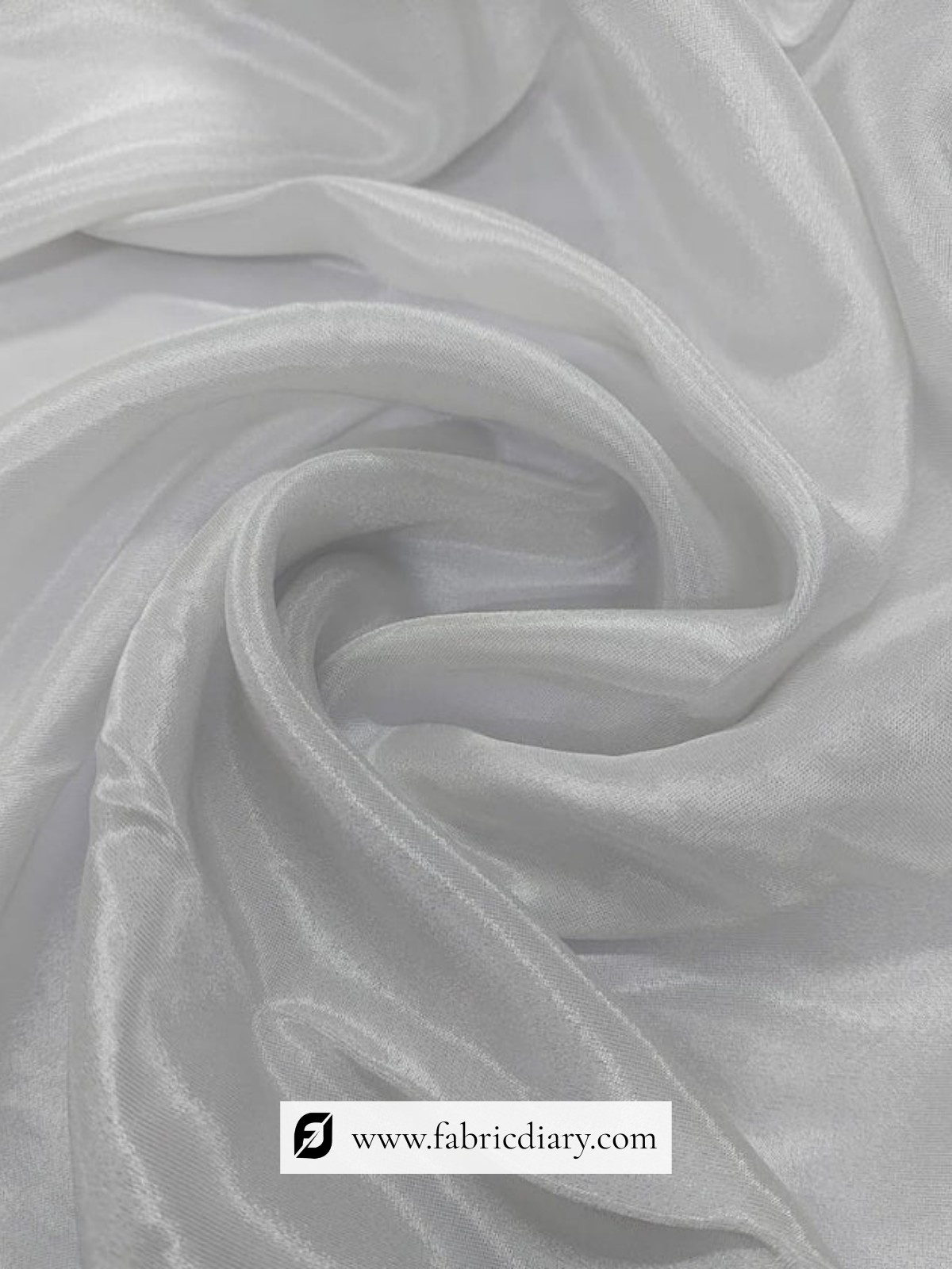 Plain Dyeable Pure Tissue Silver Fabric