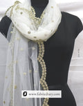 Net dupatta with sequins – dyeable designer fabric for women’s outfits