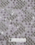 Georgette fabric with exclusive sequin design – embroidered material for boutiques