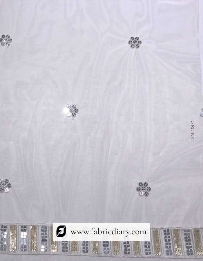 Mono net sequins dupatta – designer fabric for ethnic and bridal wear