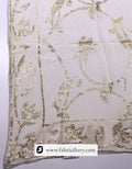 Designer dyeable dupatta – floral embroidery and sequins for women’s dresses