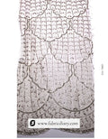Copper-gold embroidered fabric – ethnic sequin material for women’s dresses