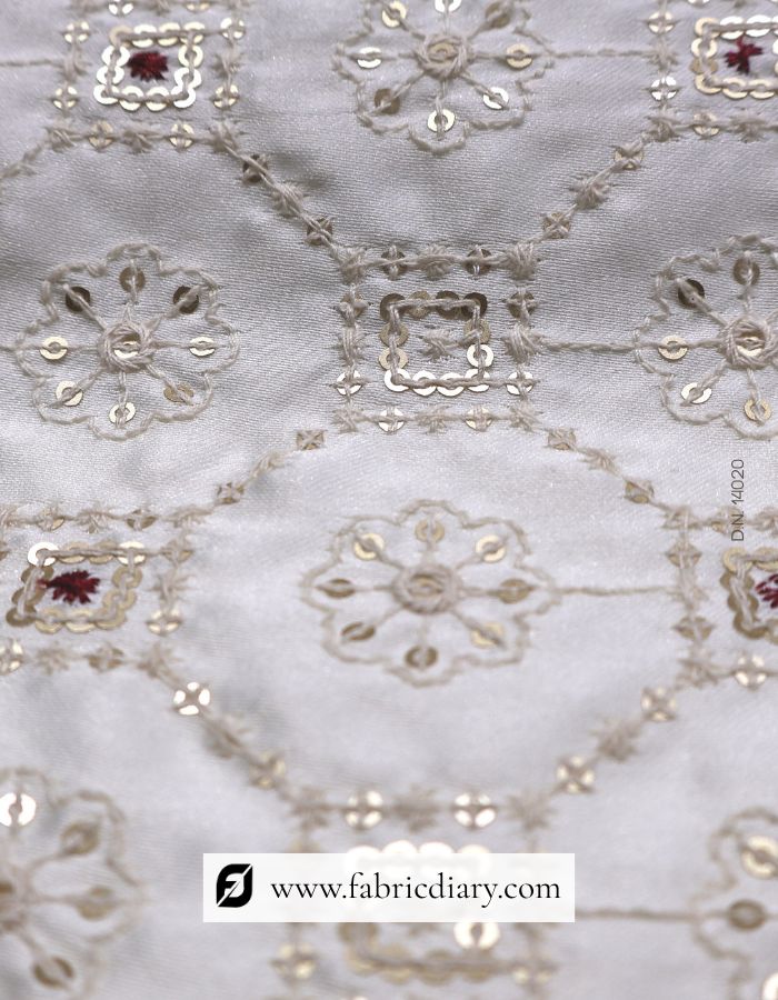 Allover Embroidered Sherwani Fabric for Men