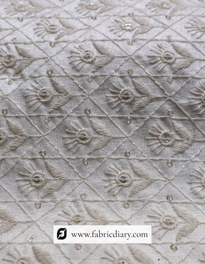 Rich embroidered sherwani fabric for groom's elegant look