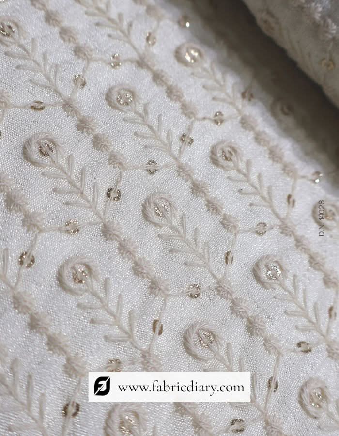 Regal fabric for groom's sherwani with royal embroidery