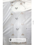 Two side sequins dupatta fabric – designer embroidered material for ethnic wear