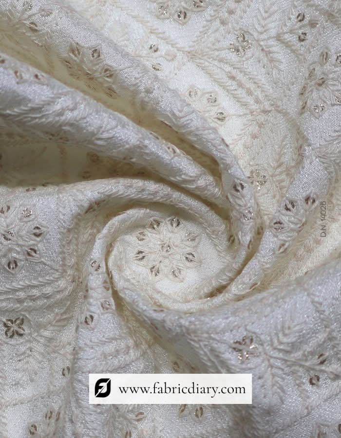 Fashion-forward sherwani fabric with fine embroidery