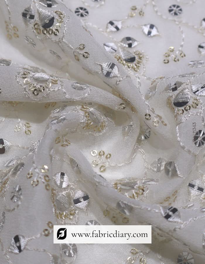 Floral Georgette Designer Blouse Fabric – #343