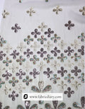 Floral sequins textile for wedding and party outfits – embroidered fabric exporter