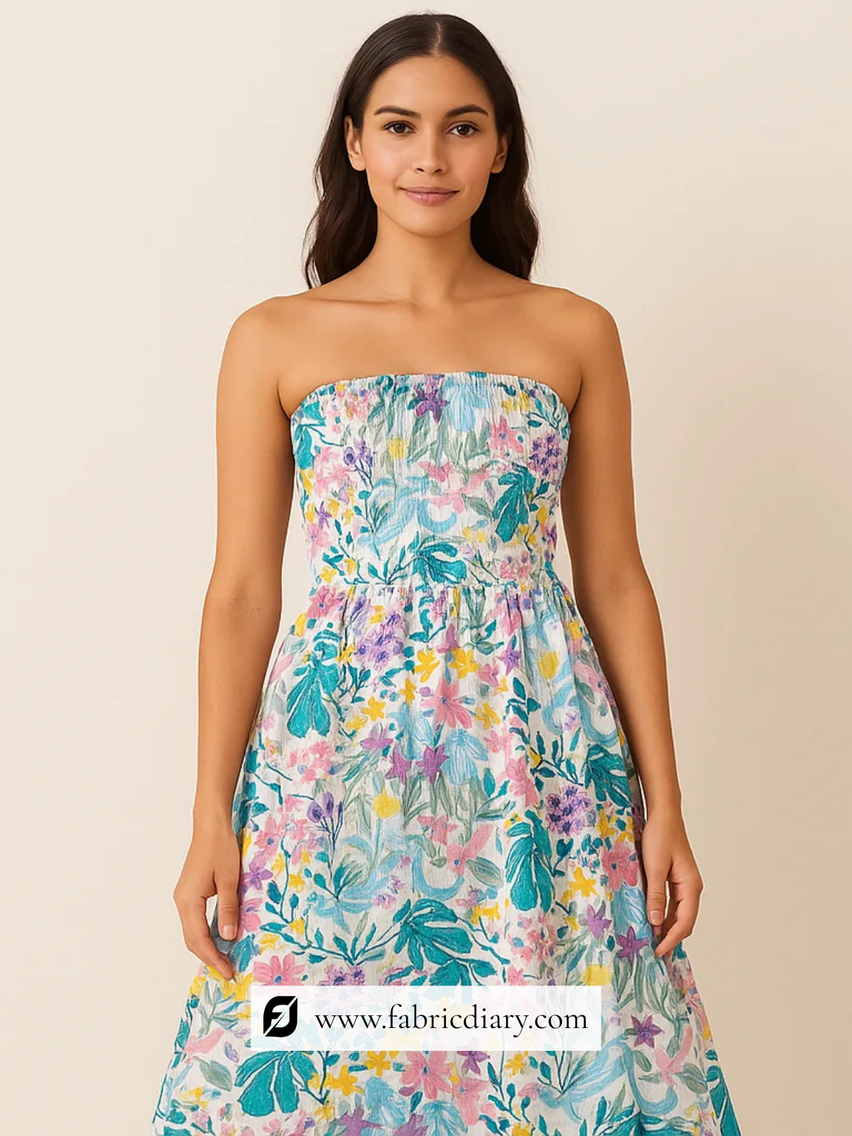 Lightweight Bemberg chiffon with floral print