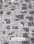Viscose thread embroidered fabric with sequins – wholesale fabric for boutiques USA