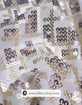 Buy geometric sequin fabric for dress making – custom textile exporter India
