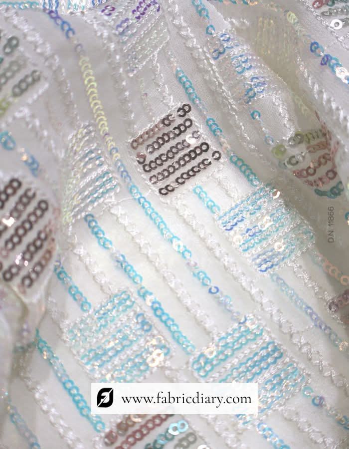 Glamorous Multicolor Sequin Fabric for Premium Garments – #866