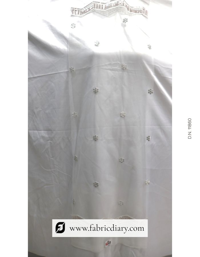 Sequin mono net dupatta – designer fashion textile for bulk export