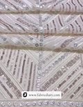 Luxury sequin fabric for haute couture gowns – embroidered material online