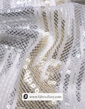 Gold & Silver Lining Design Sequins Fabric – #877