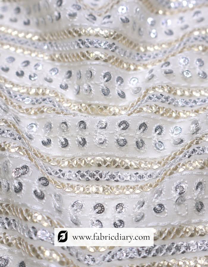 Gold & Silver Sequins Fabric – #876