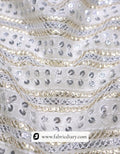 Gold and silver sequins fabric – embroidered textile for designer women's dresses