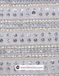 Designer gold silver sequins textile – for luxurious fashion garments
