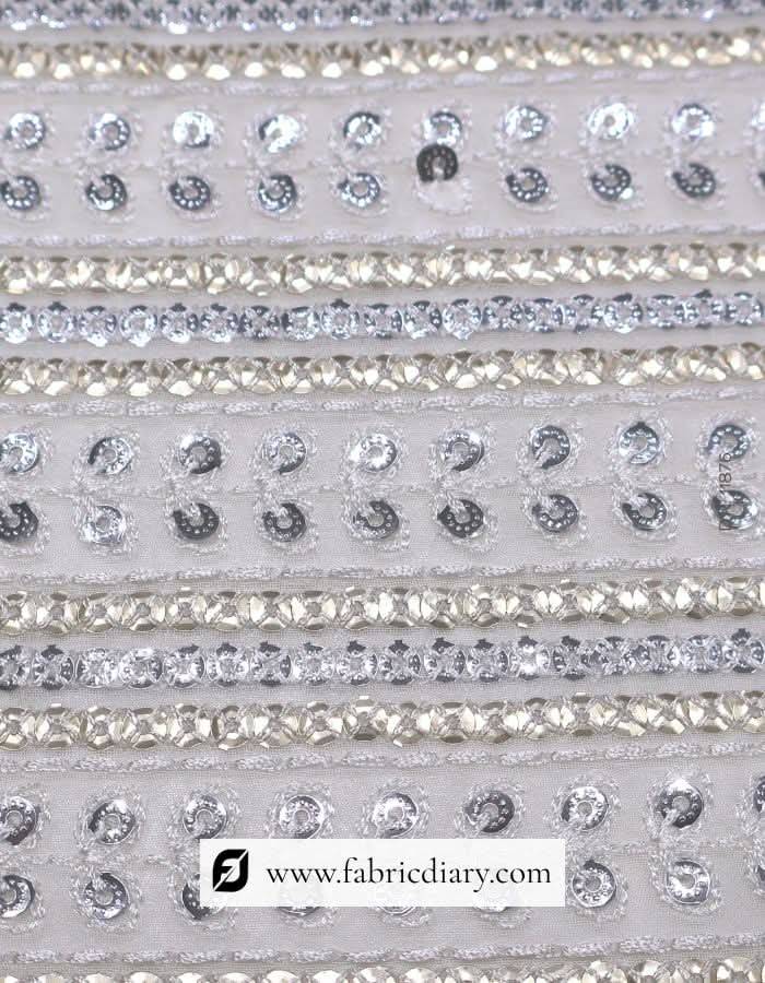 Designer gold silver sequins textile – for luxurious fashion garments
