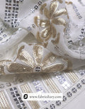 Elegant sequin daman fabric – wholesale bridal textile for designers