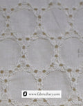 Buy cotton Schiffli fabric online for designer wear