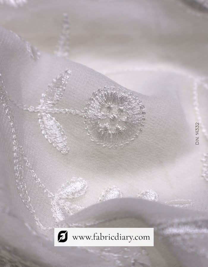  Georgette Plain Fabric for Scarves & Dupattas