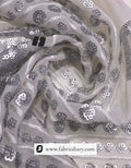 Designer women's fabric with heavy sequin daman work