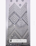 Heavy sequin fabric with daman design for designer women's dresses