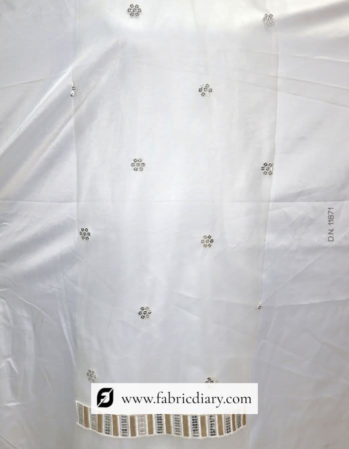 Premium mono net dupatta with sequins – online fabric for ethnic garments