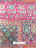 Bright pink printed jacquard for festive outfits