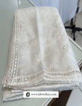 Wholesale embroidered dupatta with mirror work on organza