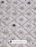 Malai satin sherwani fabric for men’s designer wedding wear