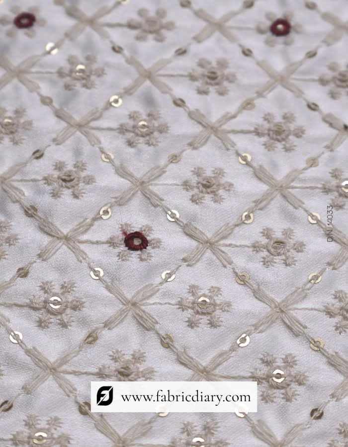 Malai satin sherwani fabric for men’s designer wedding wear