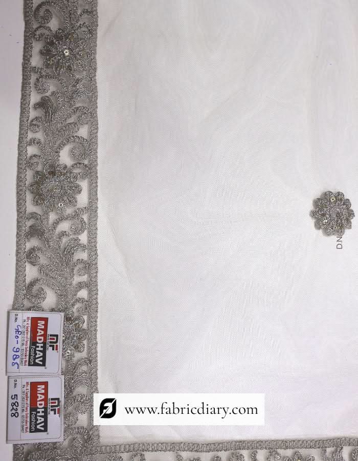 Online net dupatta – dyeable designer scarf for ethnic wear