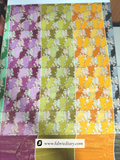 Leafy Floral Tissue Position Print Jacquard Fabric