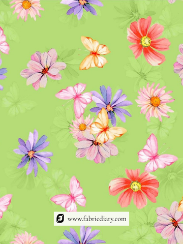 Lightweight Soft Pure Printed Mull Cotton Fabric