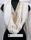 Buy dyeable chinon dupatta – embroidered fabric for women’s suits and sarees