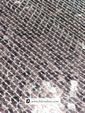 Designer brown sequin saree for special occasions
