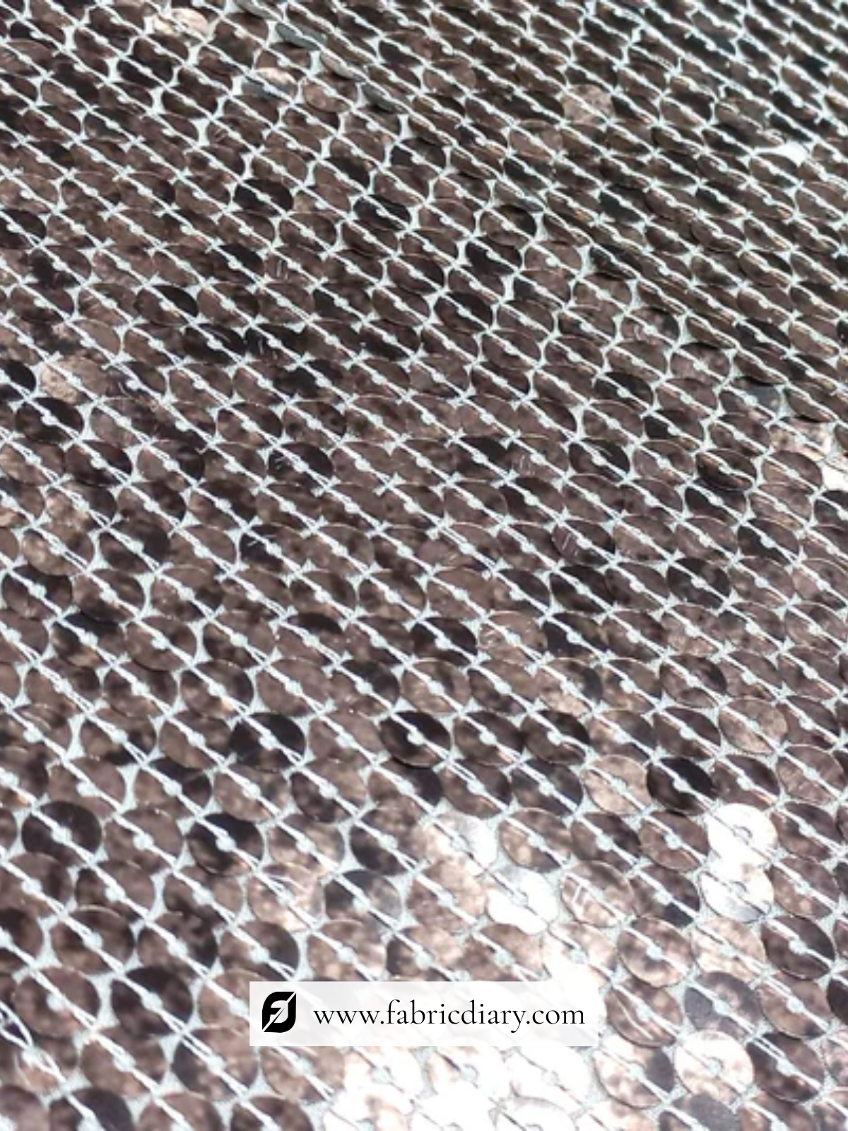 Designer brown sequin saree for special occasions