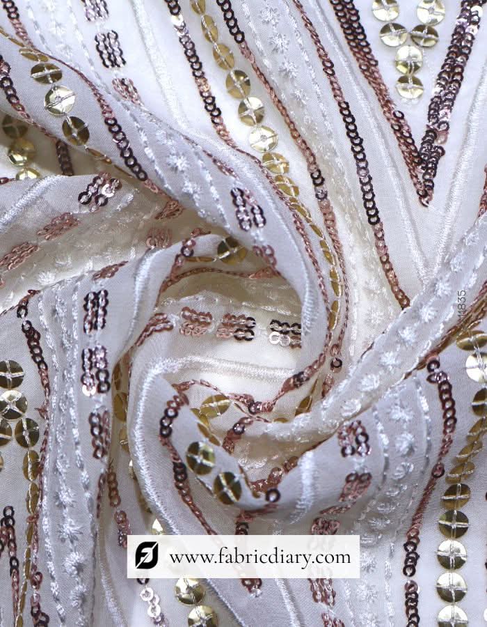 Luxurious Sequins Fabric for Red Carpet and Evening Wear – #835