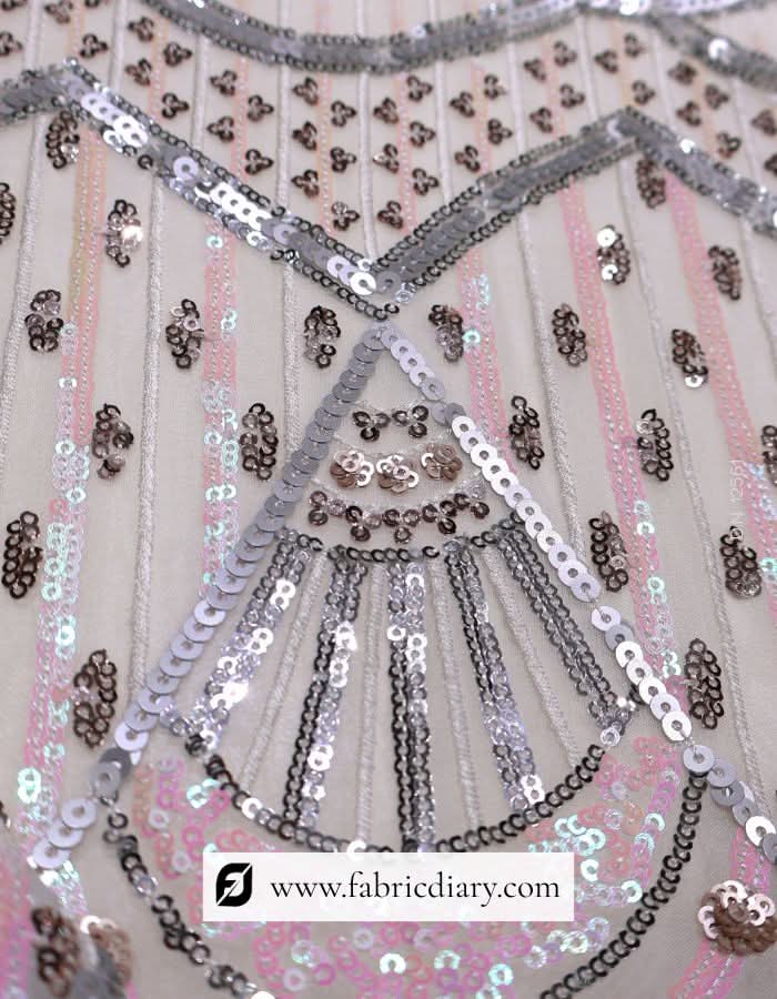 Elegant sequin fabric – for gowns, lehengas, and ethnic dressmaking