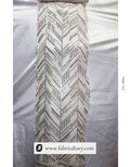 Sequin fabric for bridal and evening gowns – haute couture embroidery textile