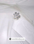 Two Side Designer Sequins Border Mono Net Dupatta Fabric – #87