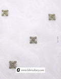 Embroidered georgette fabric with zari – wholesale supplier of designer fabrics
