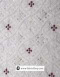 3mm sequin white fabric for men’s sherwani suits